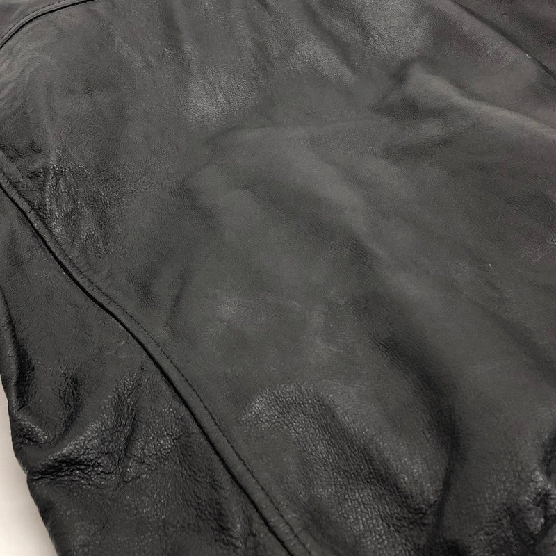 【現状渡し品】【メンズ】 HYSTERIC GLAMOUR LEATHER JACKET 4LB-1282 ピッグレザージャケット ライダース 豚革 アウター 140-260507-rs-04-fur サイズ：M カラー：ブラック 万代Net店