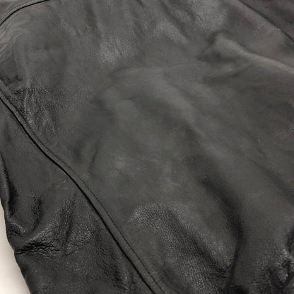 【現状渡し品】【メンズ】 HYSTERIC GLAMOUR LEATHER JACKET 4LB-1282 ピッグレザージャケット ライダース 豚革 アウター 140-260507-rs-04-fur サイズ：M カラー：ブラック 万代Net店
