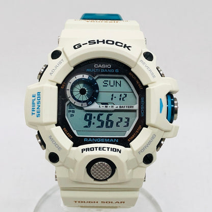 【中古美品】【メンズ】 G-SHOCK ジーショック RANGEMAN GW-9408KJ-7JR レンジマン 腕時計 196-250112-hn-02-fur カラー：ホワイト/ブルー系 万代Net店