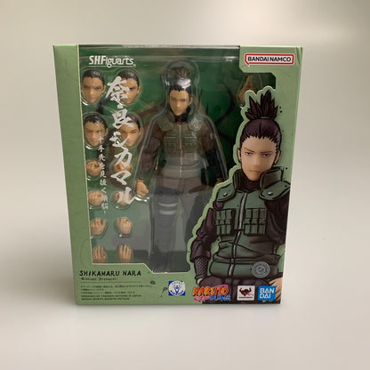 【中古美品】 NARUTO -ナルト- 疾風伝 S.H.F 奈良シカマル -十手先を見抜く頭脳- アクションフィギュア 051-260723-AS-9-min 万代Net店