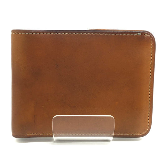 【現状渡し品】【メンズ】 WILDSWANS ワイルドスワンズ 二つ折り財布 レザー 財布 ウォレット 200-250829-rs-07-fur カラー：キャメル系 万代Net店