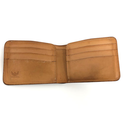 【現状渡し品】【メンズ】 WILDSWANS ワイルドスワンズ 二つ折り財布 レザー 財布 ウォレット 200-250829-rs-07-fur カラー：キャメル系 万代Net店