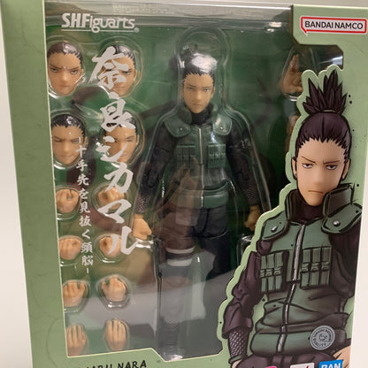 【中古美品】 NARUTO -ナルト- 疾風伝 S.H.F 奈良シカマル -十手先を見抜く頭脳- アクションフィギュア 051-260723-AS-9-min 万代Net店