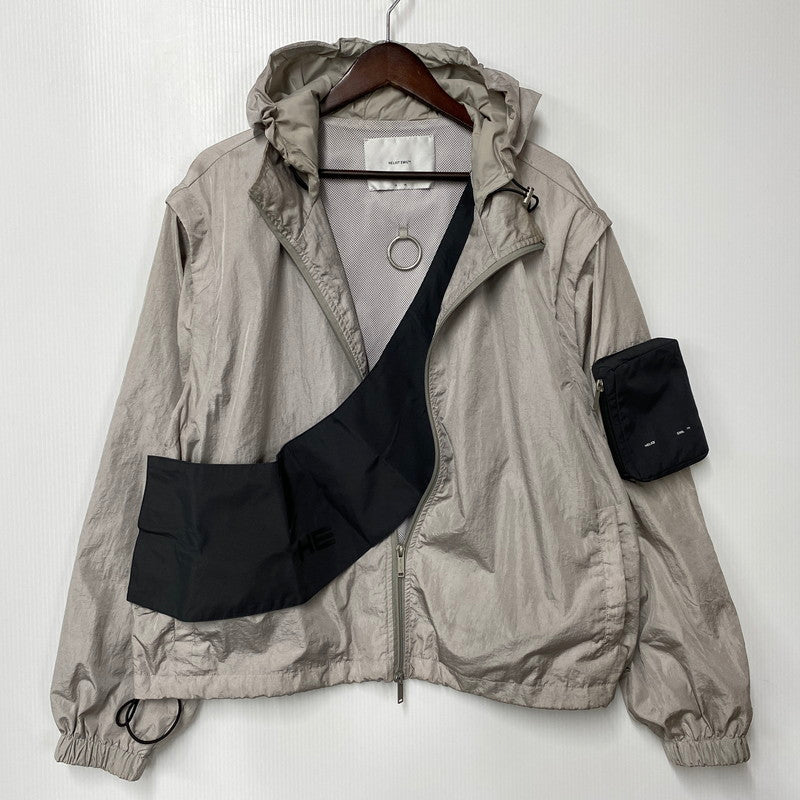 【中古品】【メンズ】 HELIOT EMIL ヘリオット エミル PANEL TRACK JACKET パネル トラック ジャケット アウター 141-260902-kh-02-izu サイズ：M カラー：グレー 万代Net店