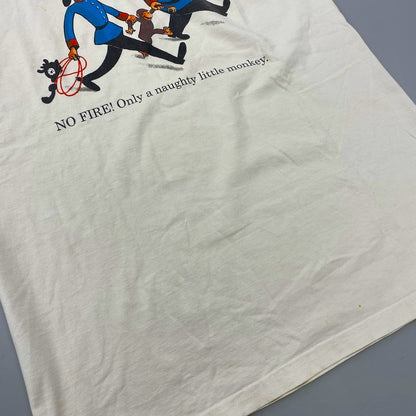 【中古品】【メンズ】 ACTON アクトン USA製 CURIOUS GEORGE LINGER TEE おさるのジョージ リンガー Tシャツ トップス 146-260902-kh-09-izu サイズ：XL カラー：ホワイト系×レッド 万代Net店