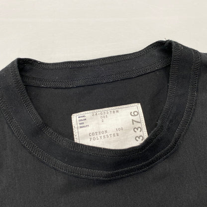 【中古品】【メンズ】 SACAI サカイ 24-03376M COTTON JERSEY T-SHIRT コットン ジャージー Tシャツ トップス 140-260901-kh-10-izu サイズ：2 カラー：ブラック 万代Net店