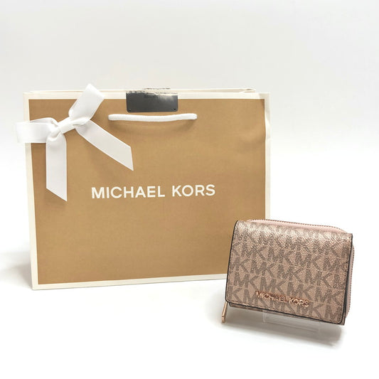 【中古品】【レディース】 Michael Kors マイケルコース 35H1RTVZ5V 3つ折り 財布 ウォレット 201-251201-rs-02-fur カラー：ローズピンク 万代Net店