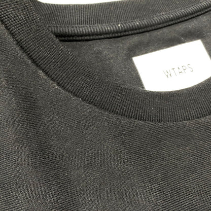 【中古品】【メンズ】 WTAPS ダブルタップス 222ATDT-CSM05 QB SS CTPL. CRST ショートスリーブ Tシャツ トップス 142-260901-kh-12-izu サイズ：02 カラー：ブラック 万代Net店