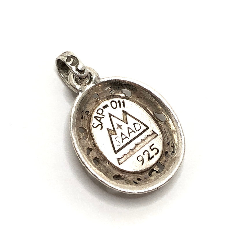 【中古品】【メンズ/レディース】 SAAD サード ARABESQUE STONE PENDANT TOP SAP-011 ストーン ペンダントトップ SV925 アクセサリー 191-260508-rs-01-fur カラー：シルバー/ネイビー系 万代Net店