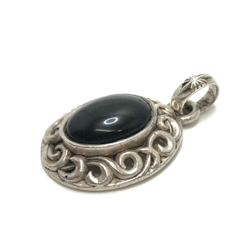 【中古品】【メンズ/レディース】 SAAD サード ARABESQUE STONE PENDANT TOP SAP-011 ストーン ペンダントトップ SV925 アクセサリー 191-260508-rs-01-fur カラー：シルバー/ネイビー系 万代Net店