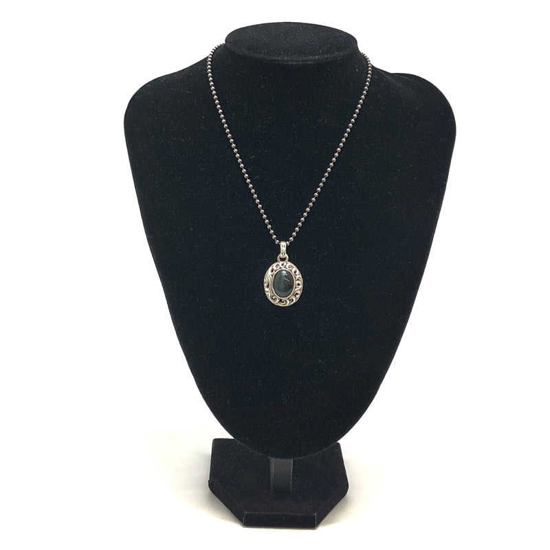 【中古品】【メンズ/レディース】 SAAD サード ARABESQUE STONE PENDANT TOP SAP-011 ストーン ペンダントトップ SV925 アクセサリー 191-260508-rs-01-fur カラー：シルバー/ネイビー系 万代Net店