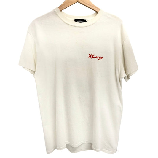 【ジャンク品】【メンズ】 XLARGE エクストララージ S/S TEE エクストララージ LOS ANGELES バックプリント サボテンプリント Tシャツ 半袖Tシャツ ストリート系 142-251201-rs-04-fur サイズ：M カラー：ホワイト 万代Net店