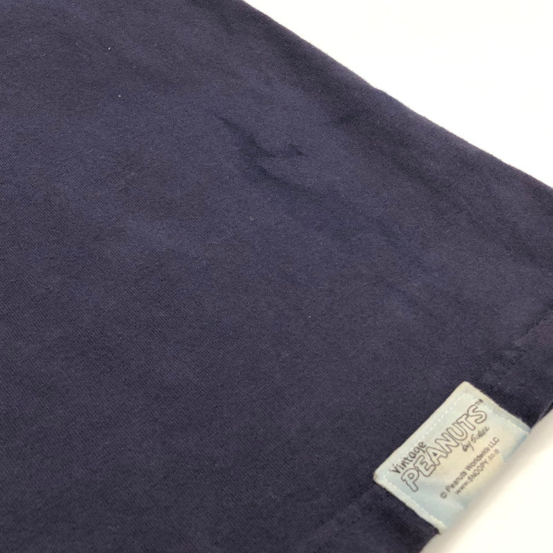 【現状渡し品】【メンズ】 STUDIO D’ARTISAN ステュディオダルチザン × PEANUTS S/S TEE プリント Tシャツ 半袖 トップス アメカジ系 145-250529-rs-01-fur サイズ：M カラー：ネイビー 万代Net店