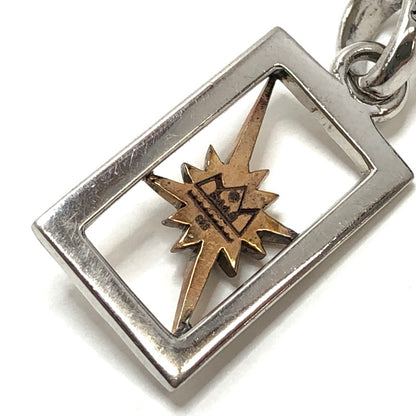 【中古品】【メンズ/レディース】 SAAD サード SUN SYMBOL SQUARE PENDANT TOP 太陽神 ペンダントトップ SV925 アクセサリー 191-260508-rs-02-fur カラー：シルバー 万代Net店