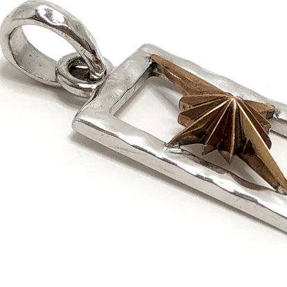 【中古品】【メンズ/レディース】 SAAD サード SUN SYMBOL SQUARE PENDANT TOP 太陽神 ペンダントトップ SV925 アクセサリー 191-260508-rs-02-fur カラー：シルバー 万代Net店