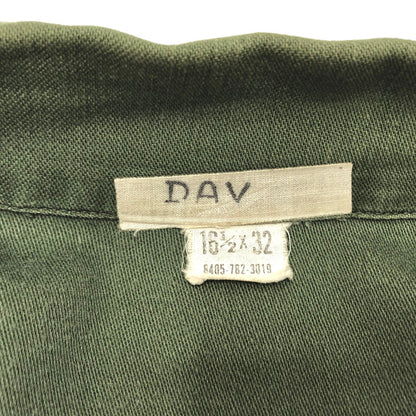 【現状渡し品】【メンズ】 US.ARMY UTILITY SHIRT ユーティリティシャツ ミリタリーシャツ 長袖 トップス 古着 アメカジ系 ヴィンテージ系 145-251201-rs-05-fur サイズ：16 1/2×32 カラー：グリーン・カーキ系 万代Net店