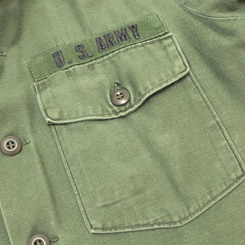 【現状渡し品】【メンズ】 US.ARMY UTILITY SHIRT ユーティリティシャツ ミリタリーシャツ 長袖 トップス 古着 アメカジ系 ヴィンテージ系 145-251201-rs-05-fur サイズ：16 1/2×32 カラー：グリーン・カーキ系 万代Net店