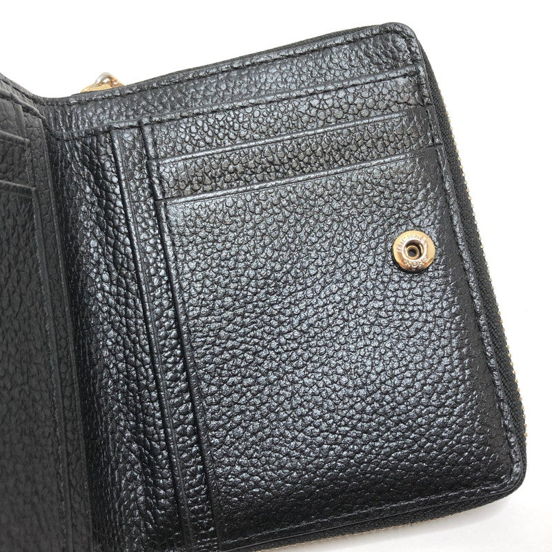 【中古品】【レディース】 MICHAEL KORS マイケルコース ミディアム ジップアラウンド スナップ ウォレット 34F9GJ6Z8L 二つ折り財布 コンパクトウォレット 201-260508-rs-05-fur カラー：ブラック 万代Net店