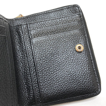 【中古品】【レディース】 MICHAEL KORS マイケルコース ミディアム ジップアラウンド スナップ ウォレット 34F9GJ6Z8L 二つ折り財布 コンパクトウォレット 201-260508-rs-05-fur カラー：ブラック 万代Net店