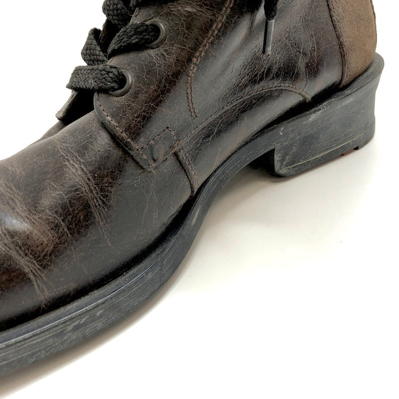 【ジャンク品】【メンズ】 LLOYD ロイド レースアップ ブーツ シューズ 靴 162-251201-rs-06-fur サイズ：8 (27.0cm相当) カラー：ブラウン系 万代Net店