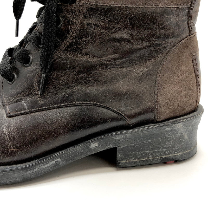 【ジャンク品】【メンズ】 LLOYD ロイド レースアップ ブーツ シューズ 靴 162-251201-rs-06-fur サイズ：8 (27.0cm相当) カラー：ブラウン系 万代Net店