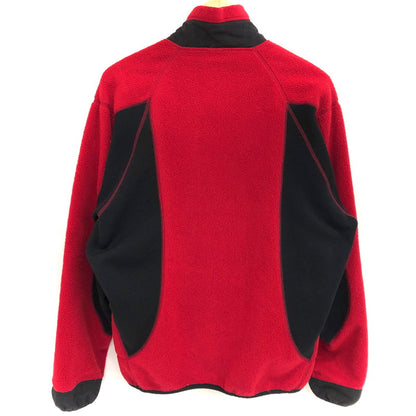 【現状渡し品】【メンズ】 patagonia パタゴニア 90'S PARTIAL ECLIPSE JACKET パーシャルエクリプス ジャケット フリース アウター 古着 アウトドア系 ヴィンテージ系 144-251201-rs-09-fur サイズ：M カラー：レッド/ブラック 万代Net店