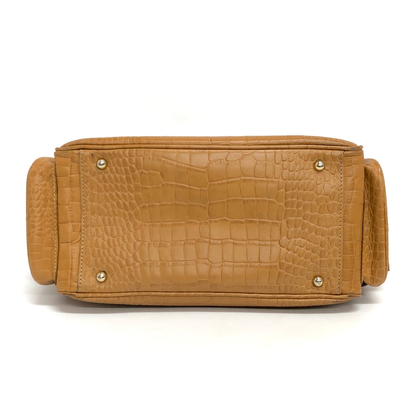 【中古品】【レディース】 SAZABY サザビー CROCODILE EMBOSSED 2WAY HAND BAG 01529071 ショルダーバッグ ハンドバッグ 鞄 188-260727-rs-03-fur カラー：ブラウン 万代Net店
