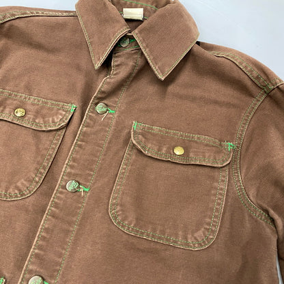 【中古品】【メンズ】 DUCK COVERALL JACKET ダック カバーオール ジャケット アウター 146-260201-kh-16-izu サイズ：42 カラー：ブラウン 万代Net店