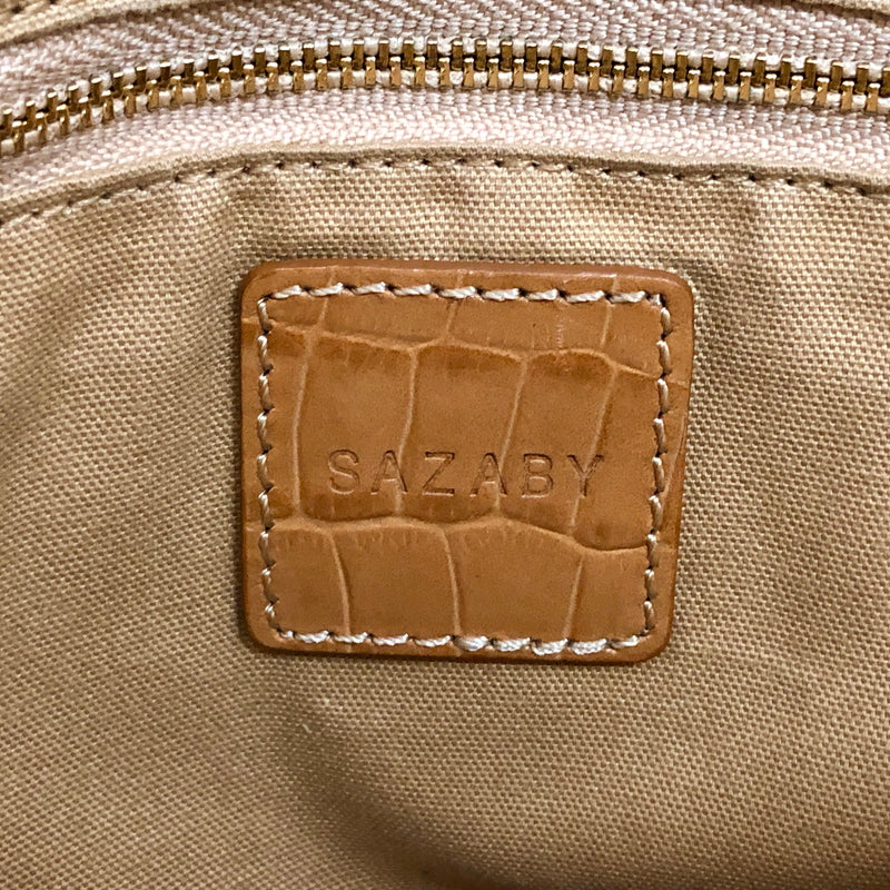 【中古品】【レディース】 SAZABY サザビー CROCODILE EMBOSSED 2WAY HAND BAG 01529071 ショルダーバッグ ハンドバッグ 鞄 188-260727-rs-03-fur カラー：ブラウン 万代Net店