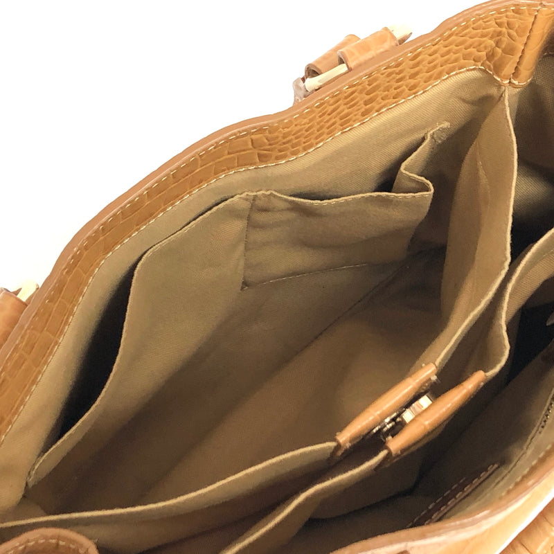 【中古品】【レディース】 SAZABY サザビー CROCODILE EMBOSSED 2WAY HAND BAG 01529071 ショルダーバッグ ハンドバッグ 鞄 188-260727-rs-03-fur カラー：ブラウン 万代Net店