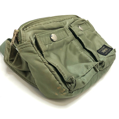 【現状渡し品】【メンズ/レディース】 PORTER ポーター TANKER WAIST BAG タンカー ウエストバッグ 鞄 吉田カバン 188-260508-rs-07-fur カラー：セージグリーン 万代Net店