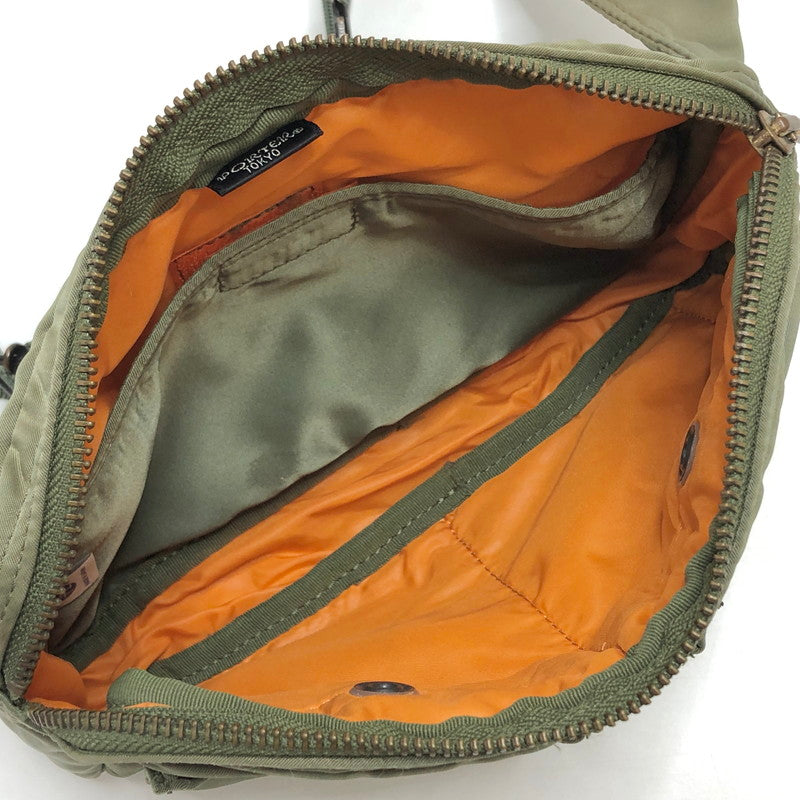 【現状渡し品】【メンズ/レディース】 PORTER ポーター TANKER WAIST BAG タンカー ウエストバッグ 鞄 吉田カバン 188-260508-rs-07-fur カラー：セージグリーン 万代Net店