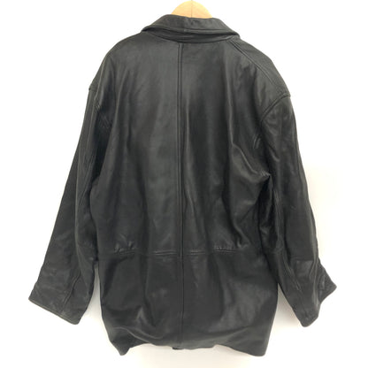 【ジャンク品】【メンズ】 PALMUS SHEEPSKIN LEATHER JACKET レザージャケット アウター 古着 ヴィンテージ 146-261020-rs-01-fur サイズ：フリー カラー：ブラック 万代Net店
