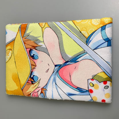 【現状渡し品】 初音ミク×ドン・キホーテ チョコミントミクのアイスクリームパーティー　鏡音リン＆鏡音レン ジャンボタオル 053-260731-zi-10-min 万代Net店