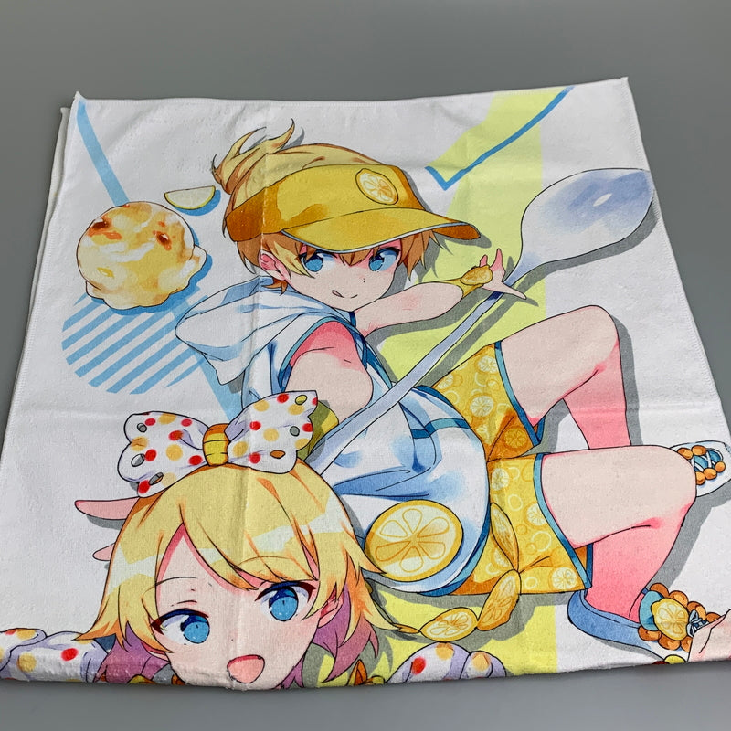 【現状渡し品】 初音ミク×ドン・キホーテ チョコミントミクのアイスクリームパーティー　鏡音リン＆鏡音レン ジャンボタオル 053-260731-zi-10-min 万代Net店