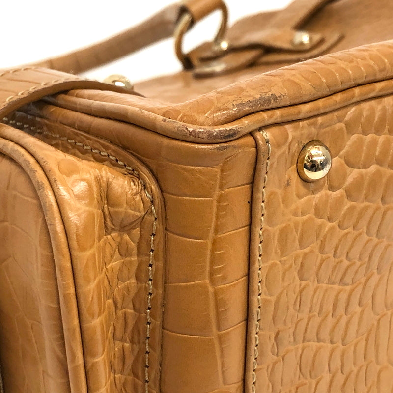 【中古品】【レディース】 SAZABY サザビー CROCODILE EMBOSSED 2WAY HAND BAG 01529071 ショルダーバッグ ハンドバッグ 鞄 188-260727-rs-03-fur カラー：ブラウン 万代Net店