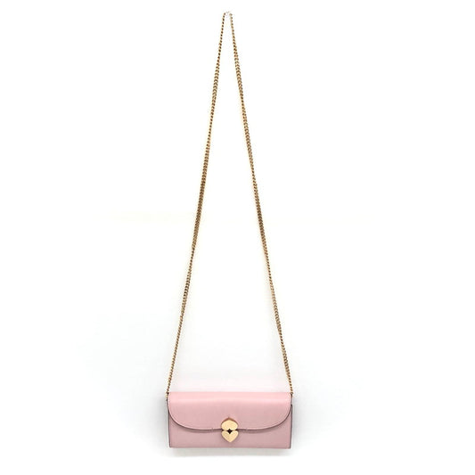 【中古品】【レディース】 Kate Spade ケイトスペード ルラ クロスボディウォレット PWRU7627 ハート チェーンショルダー 長財布 181-240911-rs-03-fur カラー：ピンク 万代Net店