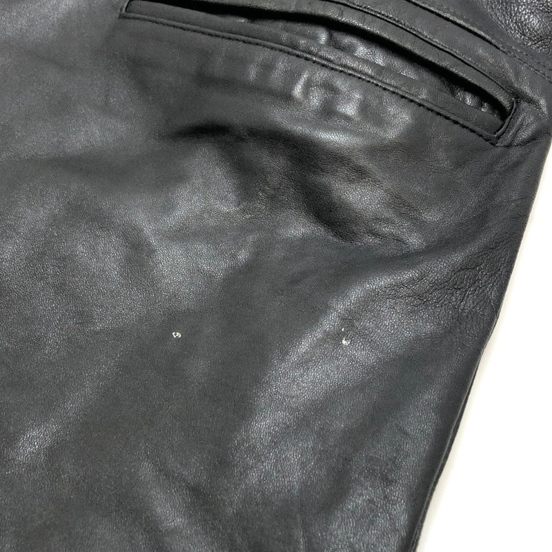 【ジャンク品】【メンズ】 PALMUS SHEEPSKIN LEATHER JACKET レザージャケット アウター 古着 ヴィンテージ 146-261020-rs-01-fur サイズ：フリー カラー：ブラック 万代Net店