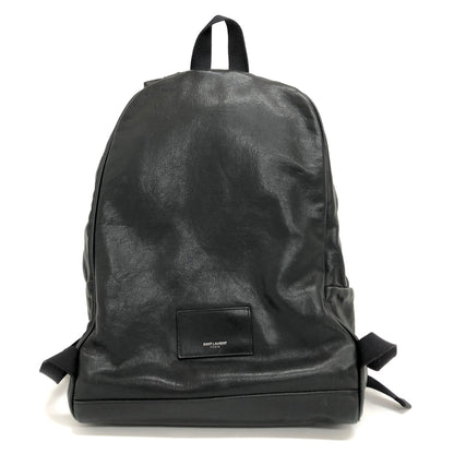 【現状渡し品】【レディース】 SAINT LAURENT サンローラン LEATHER MOUTON BACKPACK レザー バックパック リュック バッグ 鞄 180-260727-rs-04-fur カラー：ブラック 万代Net店