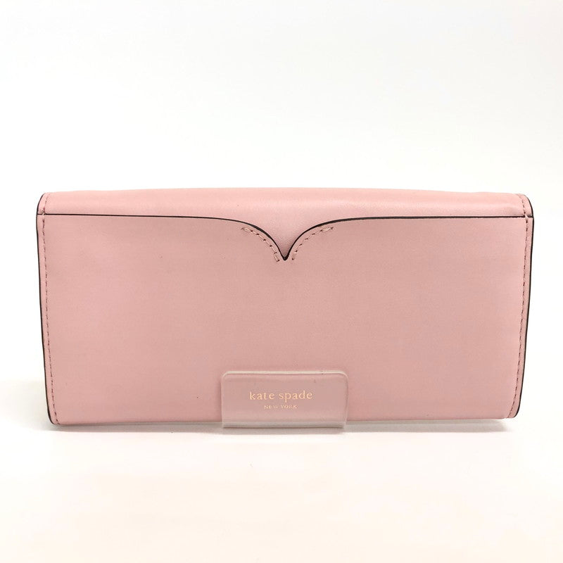 【中古品】【レディース】 Kate Spade ケイトスペード ルラ クロスボディウォレット PWRU7627 ハート チェーンショルダー 長財布 181-240911-rs-03-fur カラー：ピンク 万代Net店