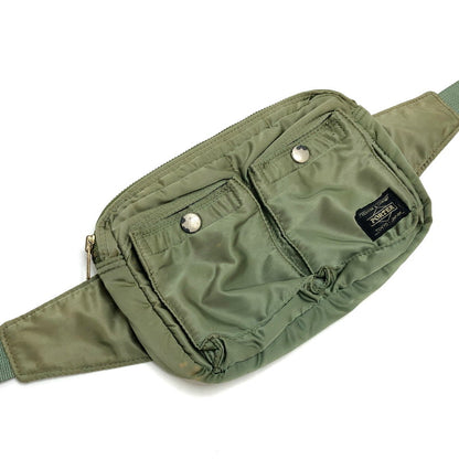 【現状渡し品】【メンズ/レディース】 PORTER ポーター TANKER WAIST BAG タンカー ウエストバッグ 鞄 吉田カバン 188-260508-rs-07-fur カラー：セージグリーン 万代Net店