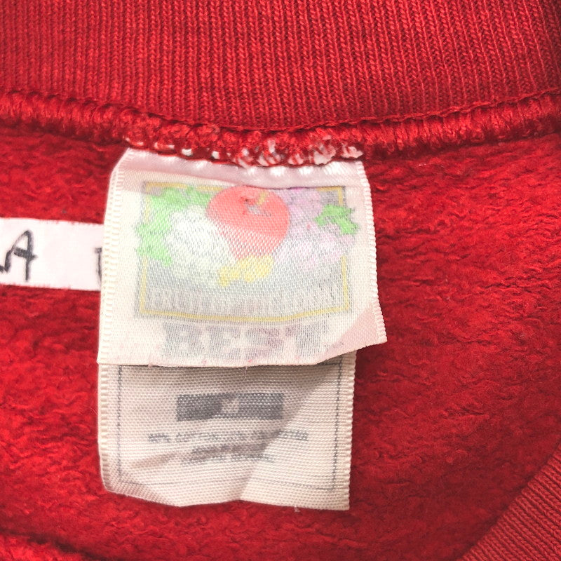 【現状渡し品】【メンズ】 FRUITS OF THE LOOM フルーツオブザルーム NEBRASKA L/S SWEAT SHIRT スウェット トレーナー 長袖 トップス ヴィンテージ 146-260508-rs-10-fur サイズ：M カラー：レッド 万代Net店