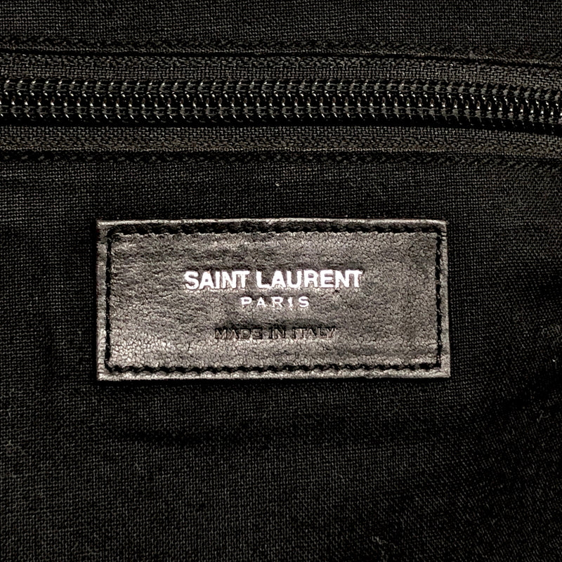 【現状渡し品】【レディース】 SAINT LAURENT サンローラン LEATHER MOUTON BACKPACK レザー バックパック リュック バッグ 鞄 180-260727-rs-04-fur カラー：ブラック 万代Net店