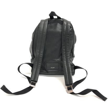 【現状渡し品】【レディース】 SAINT LAURENT サンローラン LEATHER MOUTON BACKPACK レザー バックパック リュック バッグ 鞄 180-260727-rs-04-fur カラー：ブラック 万代Net店
