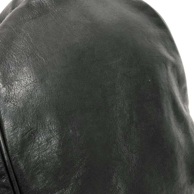 【現状渡し品】【レディース】 SAINT LAURENT サンローラン LEATHER MOUTON BACKPACK レザー バックパック リュック バッグ 鞄 180-260727-rs-04-fur カラー：ブラック 万代Net店