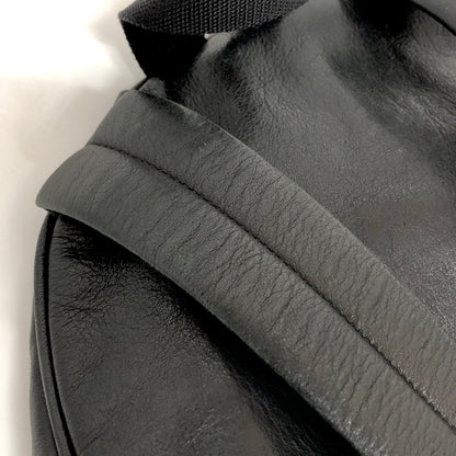 【現状渡し品】【レディース】 SAINT LAURENT サンローラン LEATHER MOUTON BACKPACK レザー バックパック リュック バッグ 鞄 180-260727-rs-04-fur カラー：ブラック 万代Net店