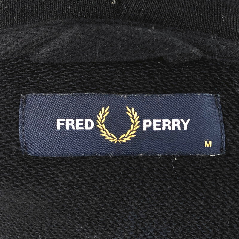 【中古品】【メンズ】 FRED PERRY フレッドペリー HOODED ZIP THROUGH SWEATSHIRT J7536 パーカー フーディ 長袖 トップス 141-260508-rs-09-fur サイズ：M カラー：ネイビー 万代Net店