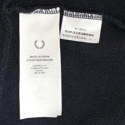 【中古品】【メンズ】 FRED PERRY フレッドペリー HOODED ZIP THROUGH SWEATSHIRT J7536 パーカー フーディ 長袖 トップス 141-260508-rs-09-fur サイズ：M カラー：ネイビー 万代Net店