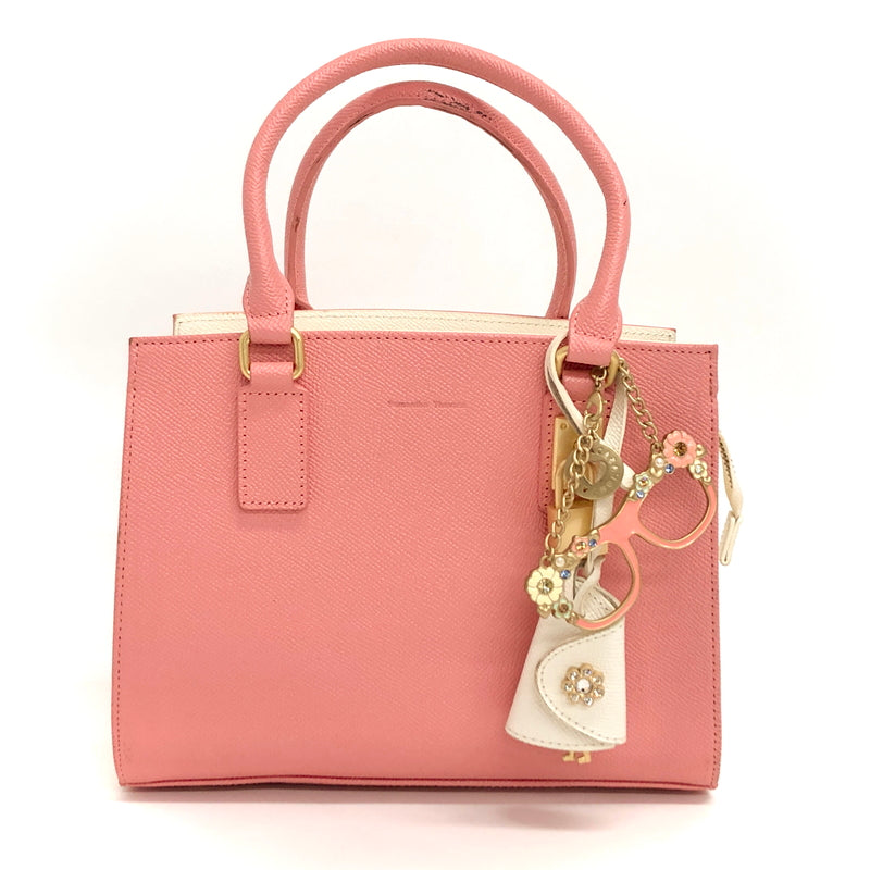 【中古品】【レディース】 SAMANTHA THAVASA サマンサタバサ SAMANTHA MINE 2WAY BAG サマンサマイン 2WAY ハンドバッグ ショルダーバッグ 鞄 188-260727-rs-05-fur カラー：コーラルピンク 万代Net店