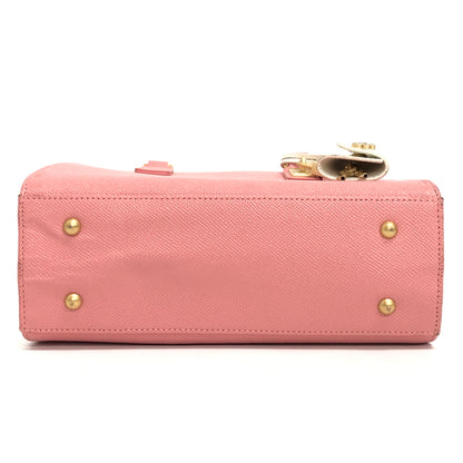 【中古品】【レディース】 SAMANTHA THAVASA サマンサタバサ SAMANTHA MINE 2WAY BAG サマンサマイン 2WAY ハンドバッグ ショルダーバッグ 鞄 188-260727-rs-05-fur カラー：コーラルピンク 万代Net店